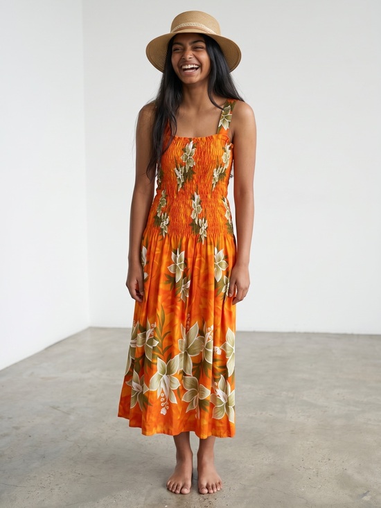 Unity Trading Hawaii Dresses & Skirts - NWT- Unity Trading Hawaii tropical dress. Size One Size - see measurements below